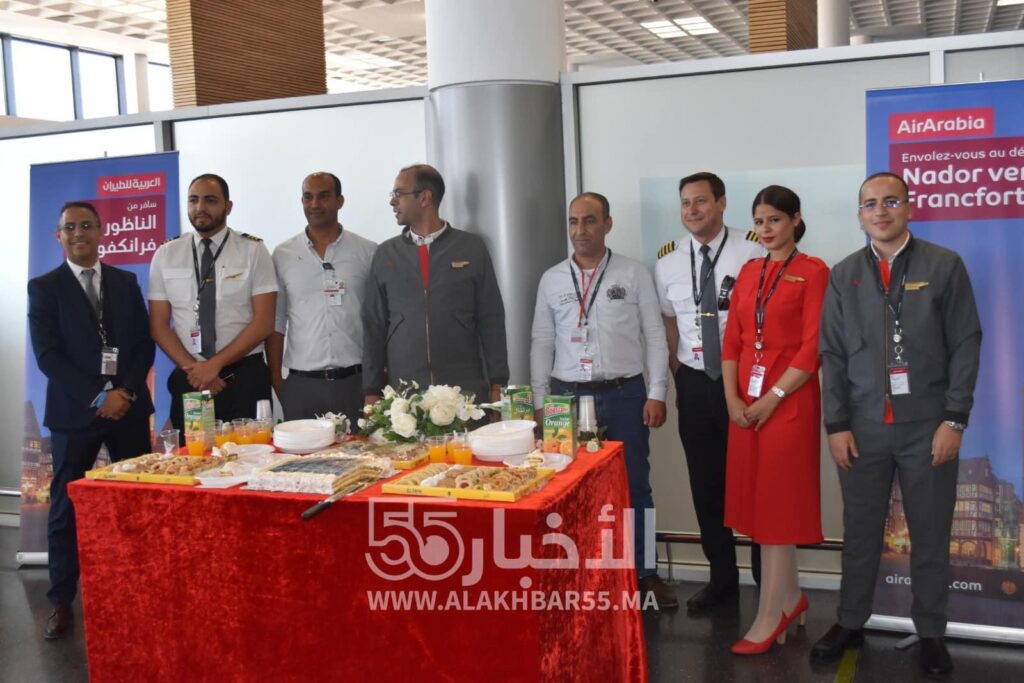 ‎العربية للطيران تطلق خط جديد في اتجاه الناظور واستقبال حار كان في انتظار ركابها