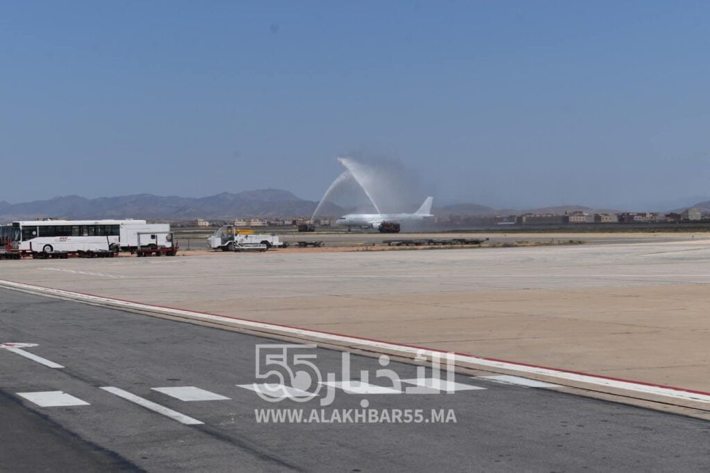 ‎العربية للطيران تطلق خط جديد في اتجاه الناظور واستقبال حار كان في انتظار ركابها
