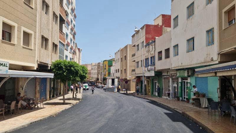 ‎الناظور المدينة : ازواغ سليمان و الباشا يسهران على تتبع اشغال إصلاح شوارع الناظور المدينة
