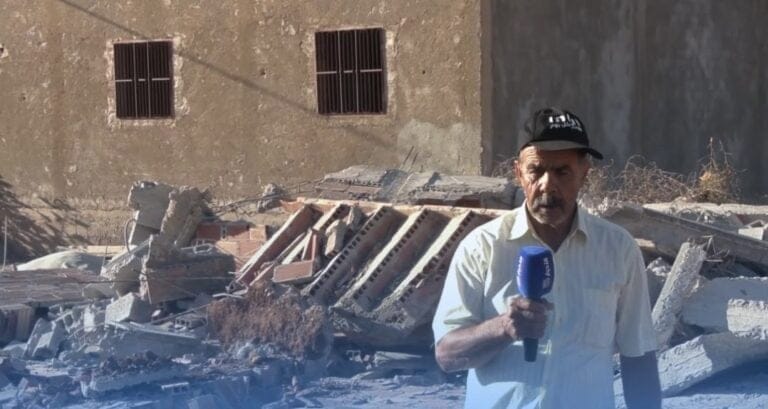 ‎فيديو : سكان  دوار ابراهيمات بجماعة بني وكيل اولاد محند ضواحي العروي بالناظور غاضبون بعد هدم منازلهم