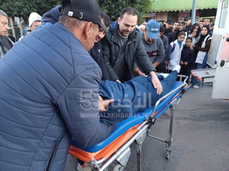 العروي :حادثة سير تدخل شاب لقسم المستعجلات مباشرة بعد انطلاق مقابلة المغرب وتنزانيا