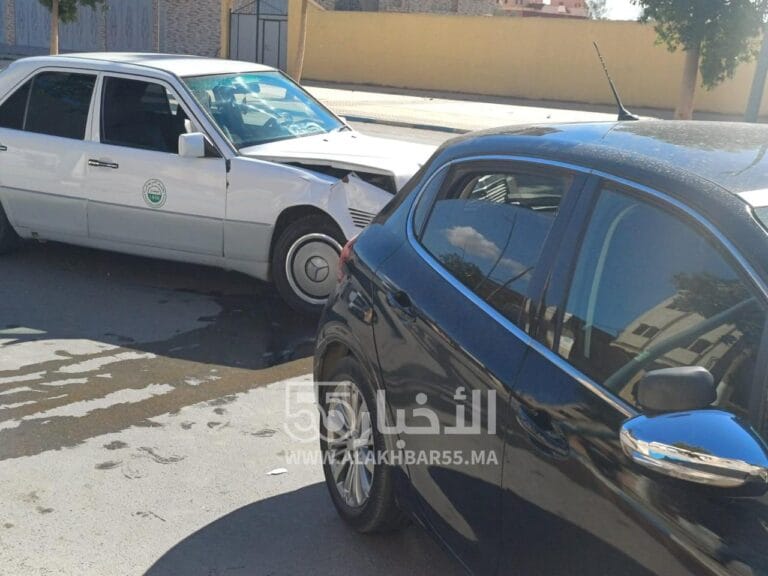 العروي :حادثة سير ثانية بين سيارة طاكسي وسيارة نفعية
