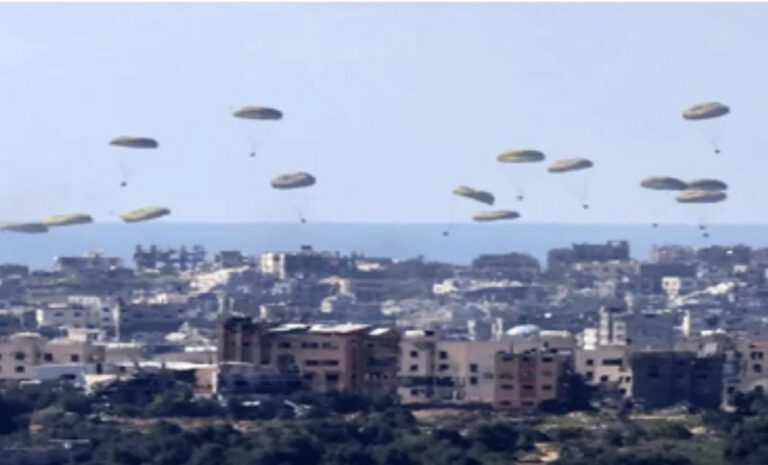 المغرب يطلق عملية إسقاط جوي للمساعدات الإنسانية على شمال قطاع غزة