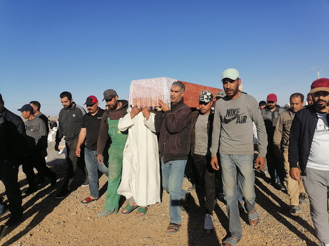 جرسيف تشيع جثمان ضحية غرق قارب للهجرة السرية في جو جنائزي مهيب