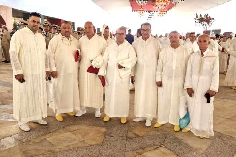 رؤساء جماعات بني بويحيي بالناظور بحفل الولاء بتطوان