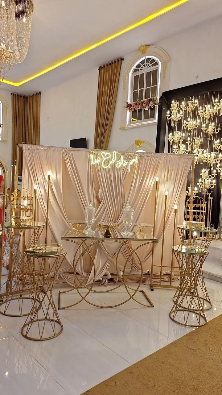 العروي : لكل مايتعلق بتزيين مناسباتكم عند HB Events اطقم جديدة وراقية