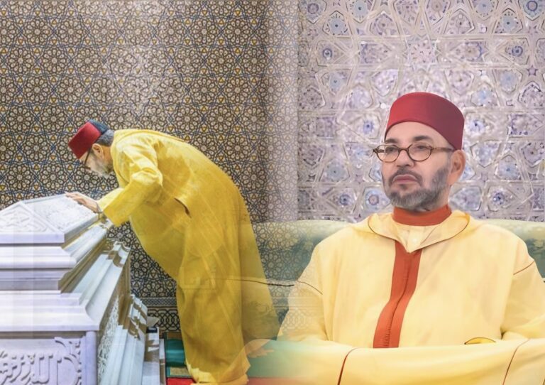 الملك محمد السادس يترأس حفلاً دينياً إحياءً للذكرى الـ 26 لوفاة الملك الحسن الثاني بضريح محمد الخامس