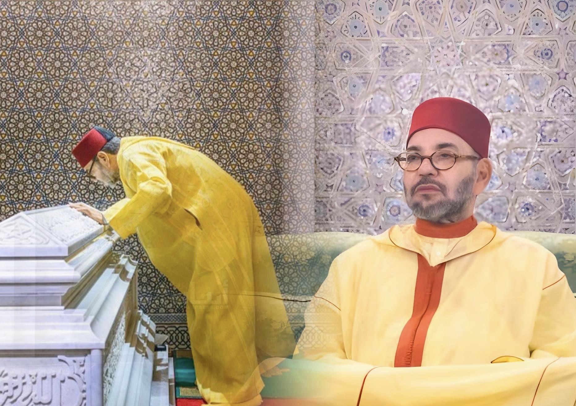 الملك محمد السادس يترأس حفلاً دينياً إحياءً للذكرى الـ 26 لوفاة الملك الحسن الثاني بضريح محمد الخامس