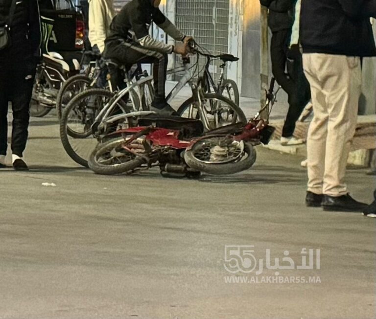 حادثة سير خطيرة عند مدخل العروي: إصابة شخص ونقله إلى المستعجلات