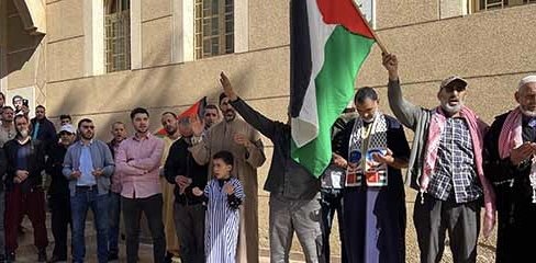 ‎ساكنة الناظور تتضامن مع غزة وتندد بالعدوان الإسرائيلي على الفلسطينيين