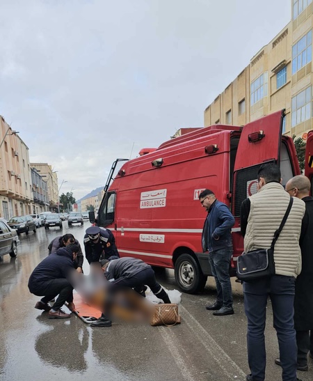 دهس سيدة في حادث مروري على الطريق بين أزغنغان والناظور