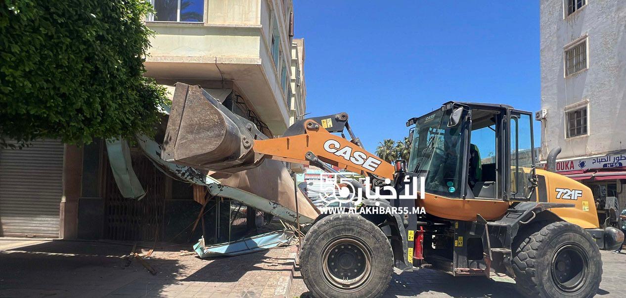 السلطات بالناظور المدينة تشرع في ازالة