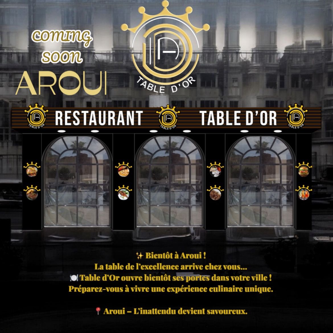 قرب افتتاح مطعم فاخر بمدينة العروي “Table d’Or”