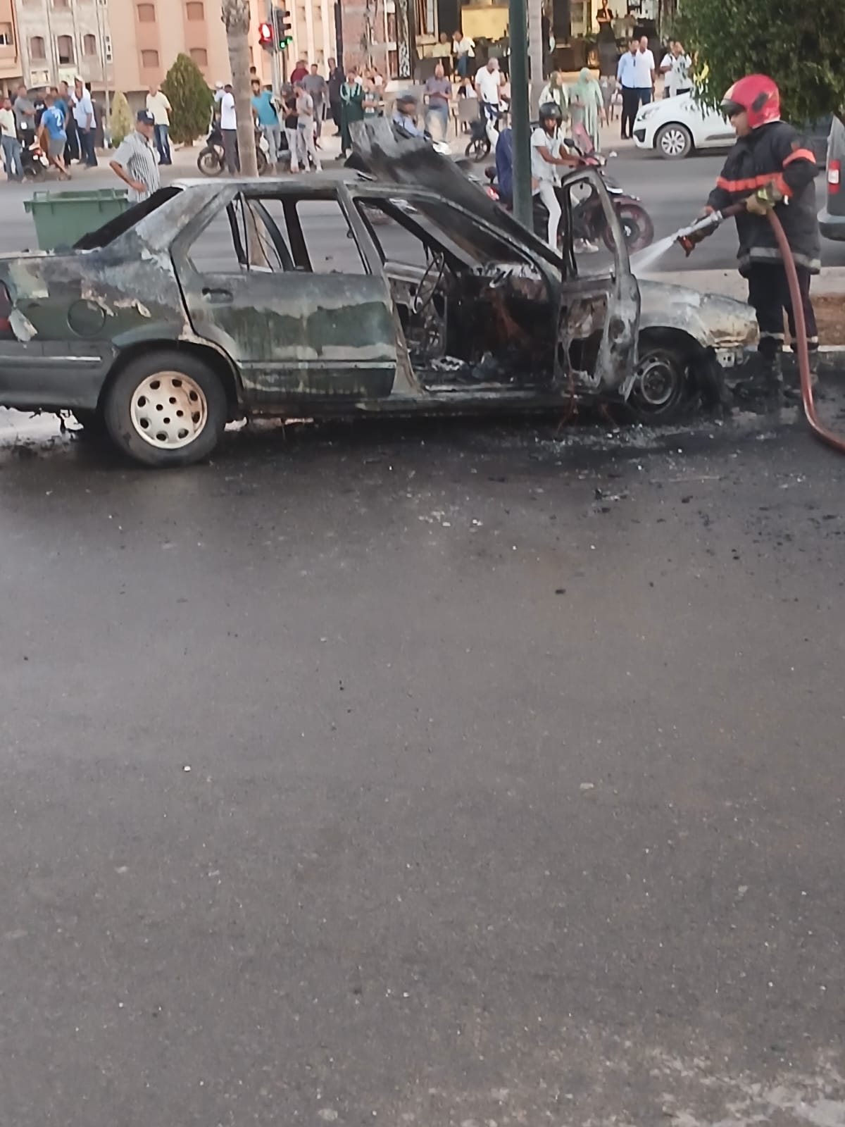 زايو: احتراق مفاجئ لسيارة قرب مستشفى القرب دون تسجيل خسائر بشرية