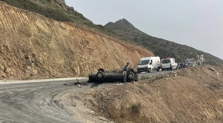 مأساة بمنعرج الموت قرب شاطئ “ثيبوذا”.. قتيلان و3 جرحى في حادث سير مروّع ببني شيكر 3 مأساة بمنعرج الموت قرب شاطئ “ثيبوذا”.. قتيلان و3 جرحى في حادث سير مروّع ببني شيكر