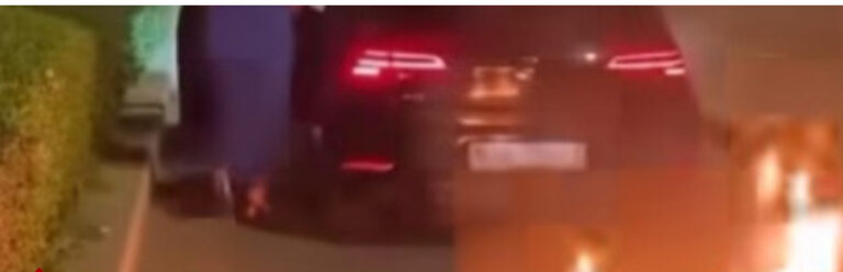 شابة تشعل النار في الشارع احتفالا بعيد ميلادها.. ومطالب بمحاسبتها