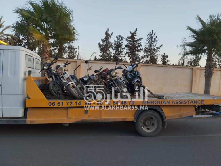 قائد مركز الدرك الملكي بالعروي يقود حملة واسعة ضد الدراجات النارية المخالفة بجماعة تيزطوطين