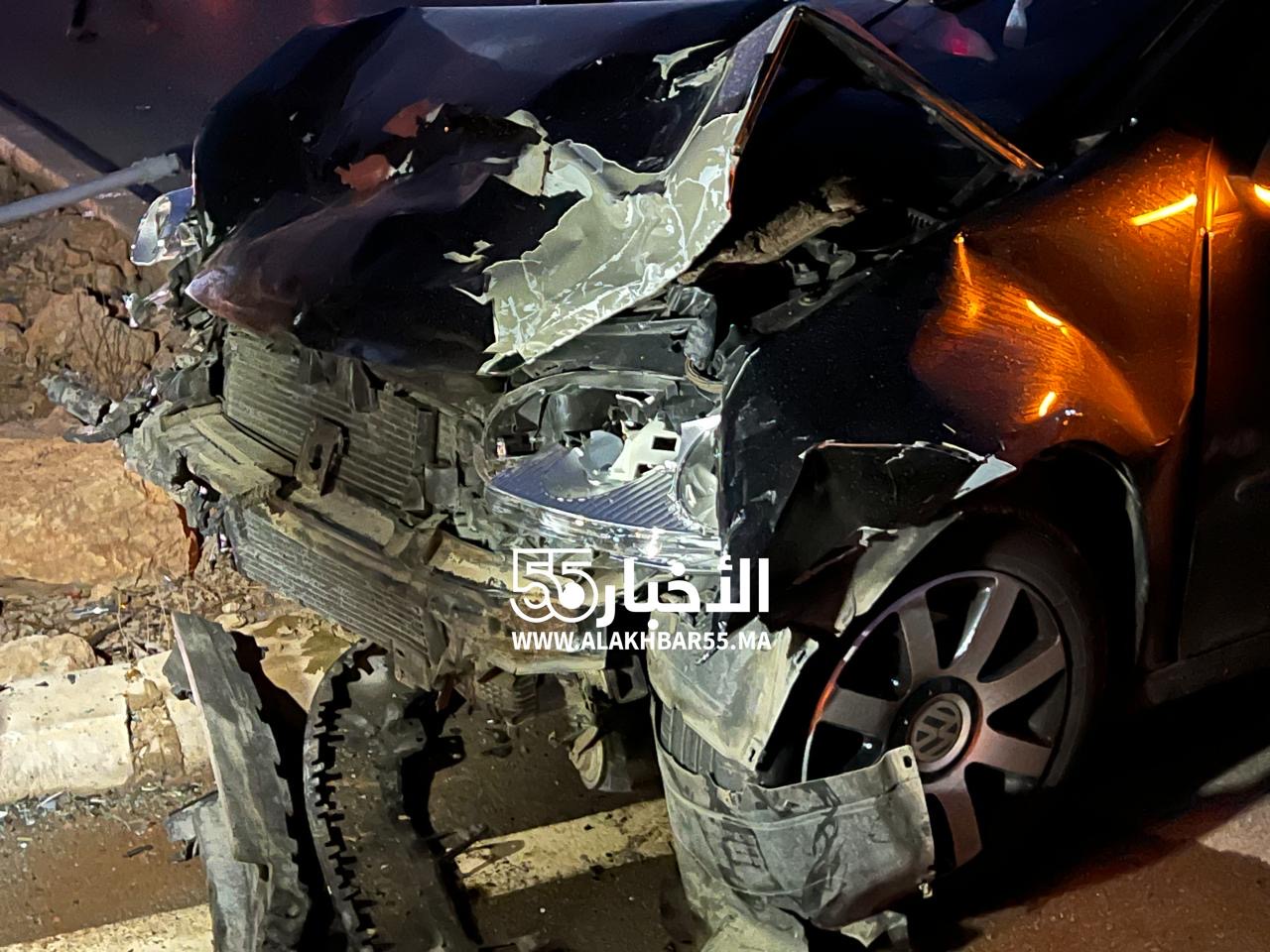 حادثة سير خطيرة بالطريق المدارية الشمالية بمدينة العروي 1 حادثة سير خطيرة بالطريق المدارية الشمالية بمدينة العروي