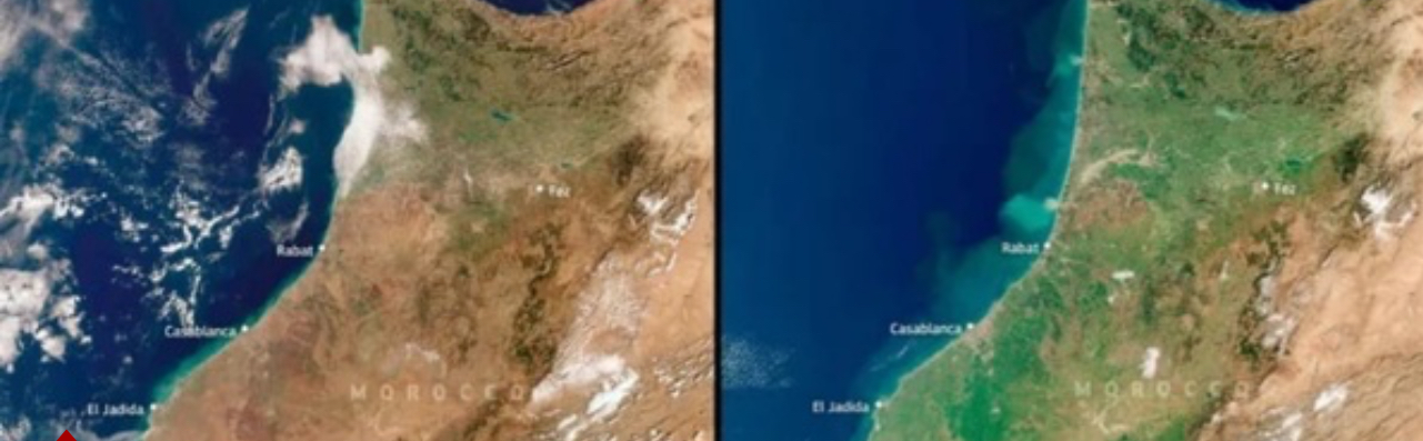 أمطار 2026 تُعيد الحياة لشمال شرق المغرب وصور الأقمار توثق التحول الأخضر