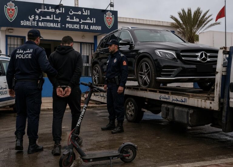 بحث مع سارق “تروتينات” يقود شرطة العروي إلى حجز سيارة ميرسيدس رباعية الدفع يشتبه في استعمالها بأنشطة غير قانونية