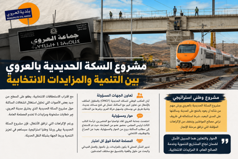 مشروع السكة الحديدية بالعروي بين المصلحة الوطنية والمزايدات السياسية 5 مشروع السكة الحديدية بالعروي بين المصلحة الوطنية والمزايدات السياسية