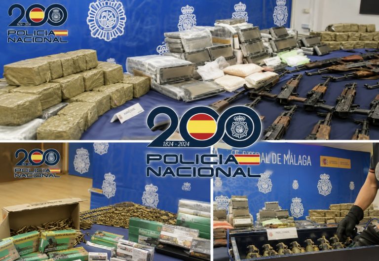 تفكيك شبكة خطيرة لتهريب الأسلحة والمخدرات بمالقة.. حجز ترسانة عسكرية و120 كلغ من الكوكايين