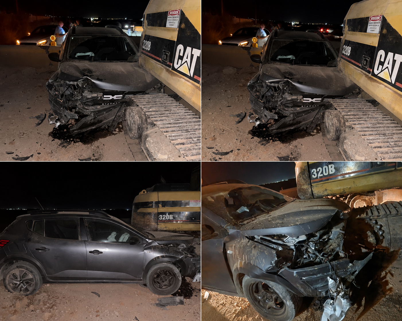 غياب علامات التشوير يتسبب في حادث خطير بالطريق الوطنية رقم 2.. سيارة تصطدم بشاحنة متوقفة وسط الأشغال بين تزطوطين والدريوش