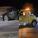 انحراف سيارة خفيفة بالطريق الوطنية رقم 15 بين جرسيف وصاكة دون تسجيل إصابات